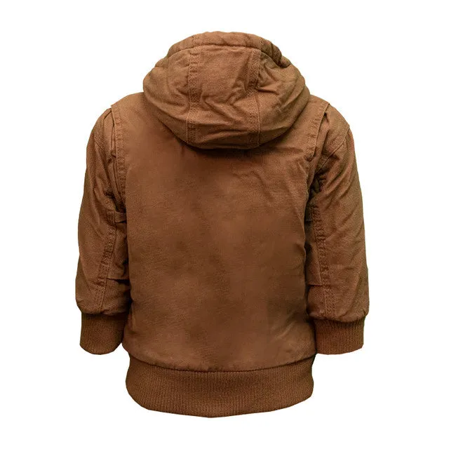 358.28 Toddler Brown Duck Jacket by Key Industries