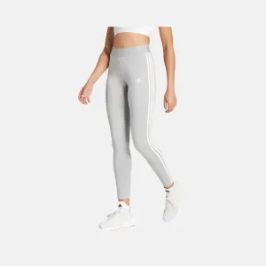 Adidas 3 Stripes Women's Tights -Medium Grey Heather/White