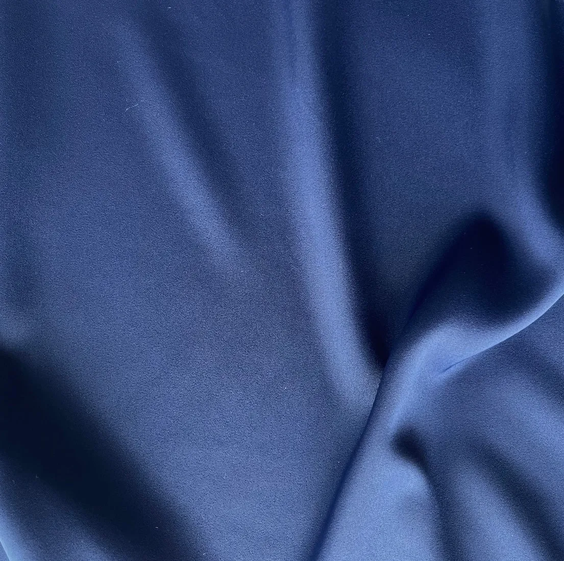 Admiral Blue Stretch Polyester Duchess Satin (Made in Korea)