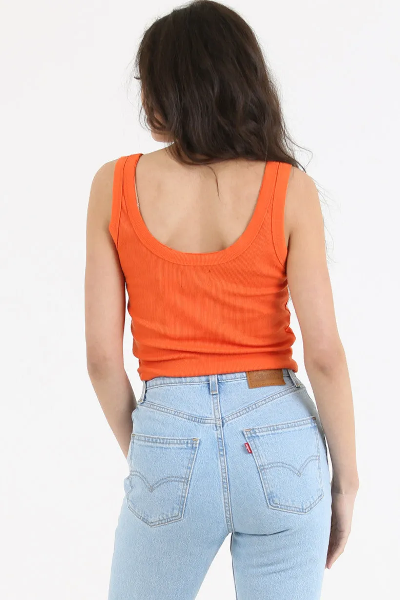 Angie High Waist Crop Tank