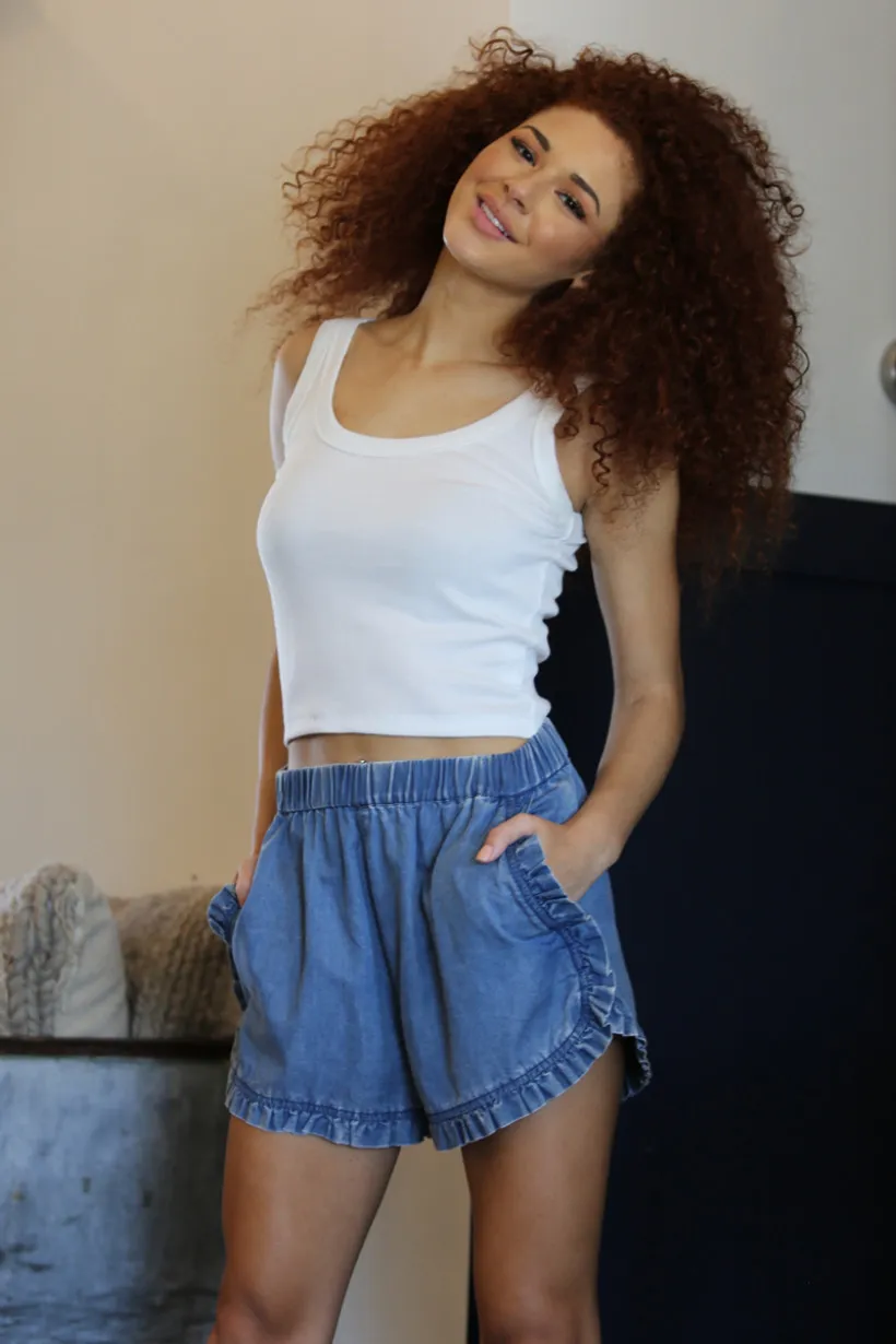 Angie High Waist Crop Tank