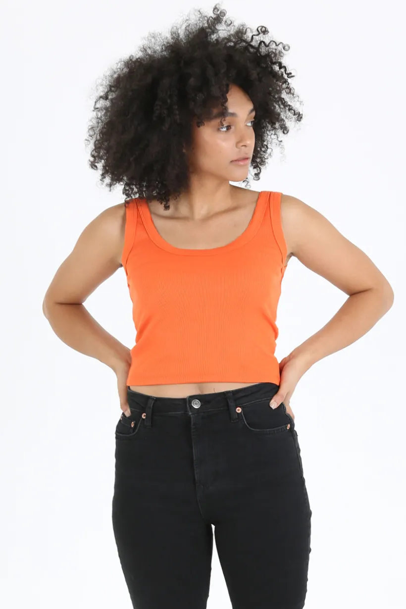 Angie High Waist Crop Tank