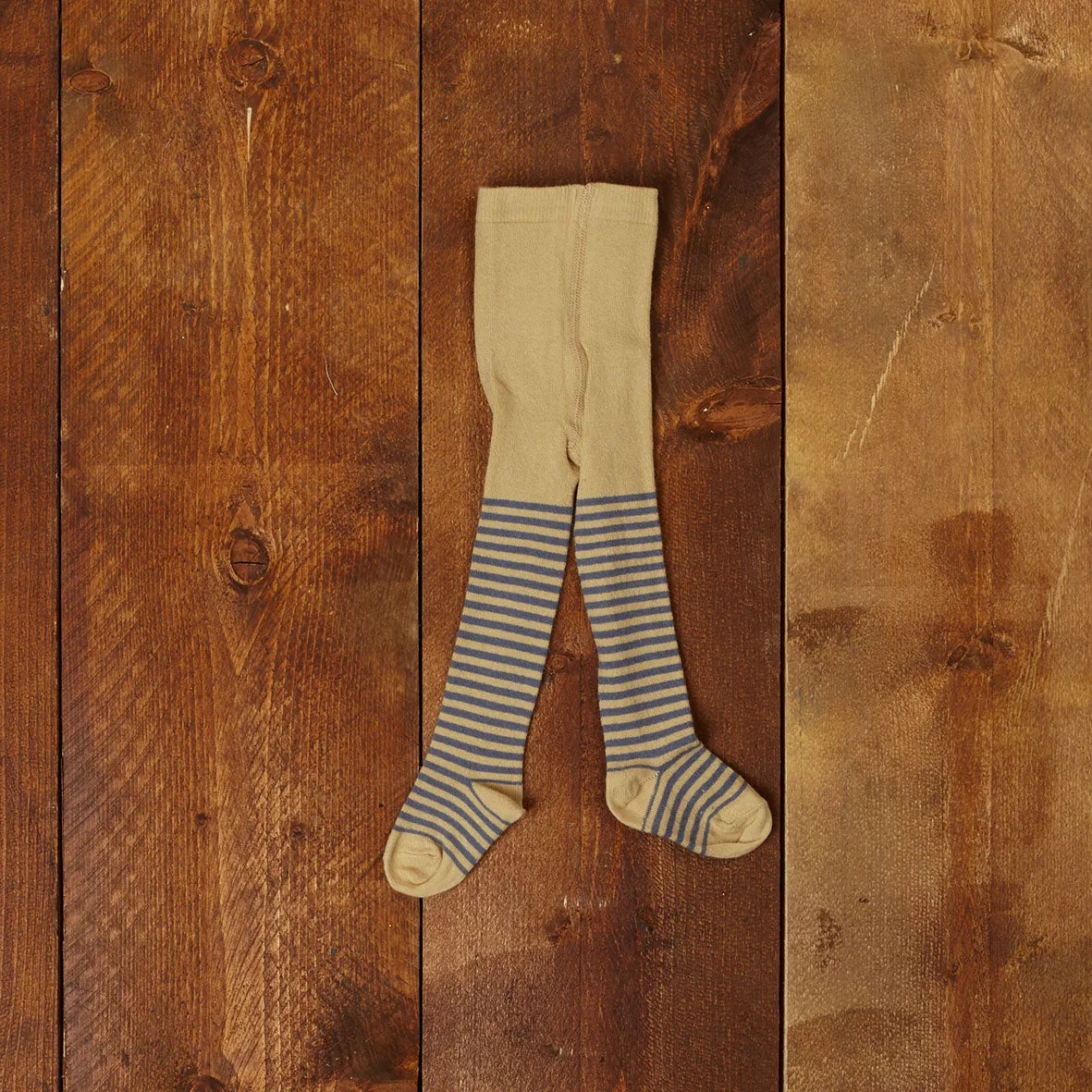 Baby Tights - Mustard / Grey Stripe