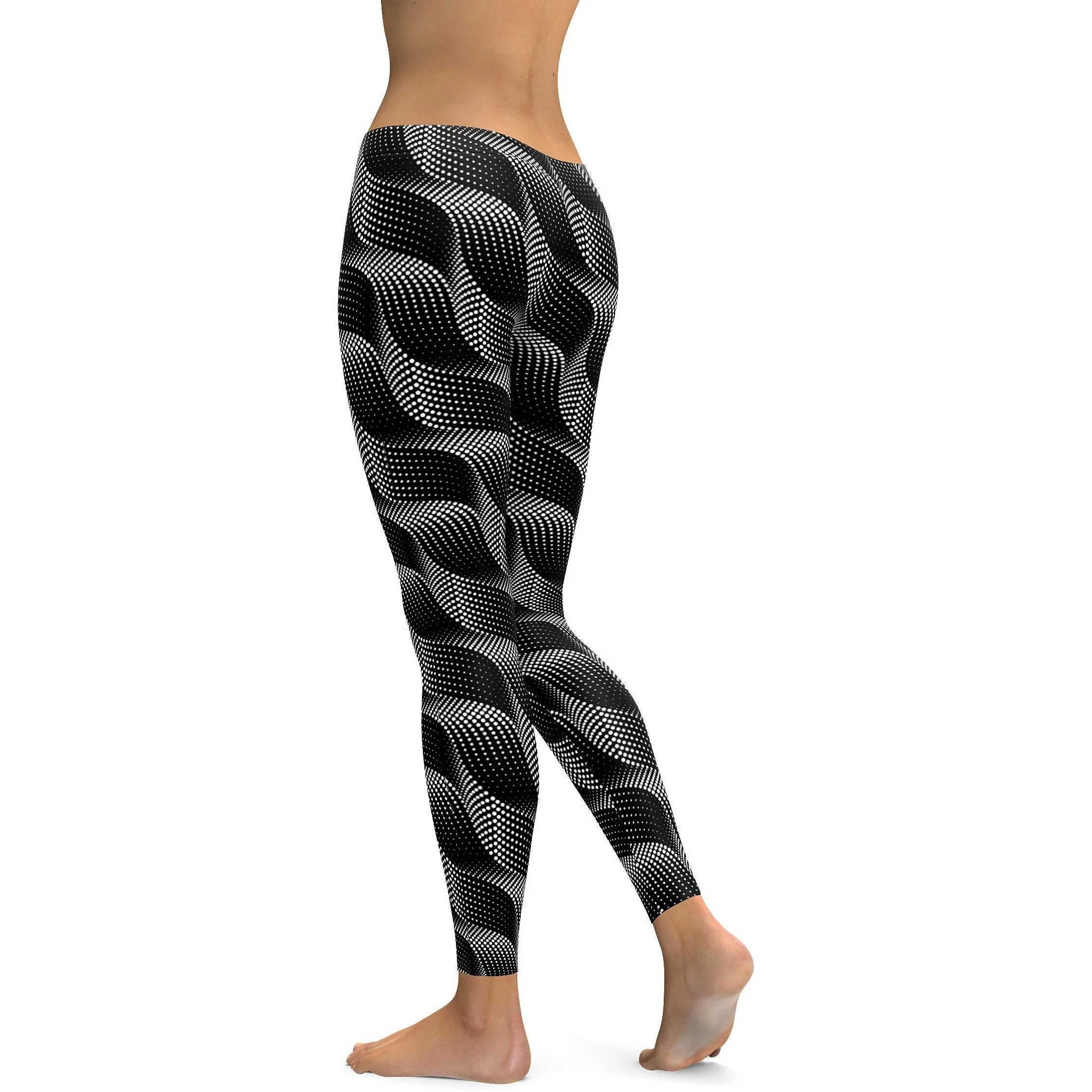 B&W Wave Leggings