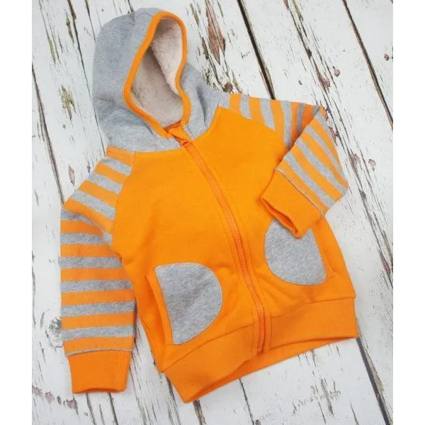 Blade and Rose Striped Orange Hoodie