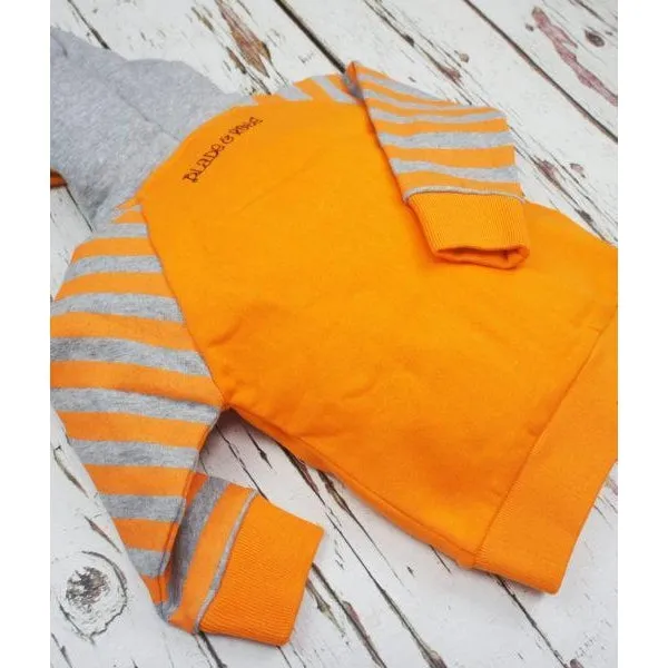 Blade and Rose Striped Orange Hoodie