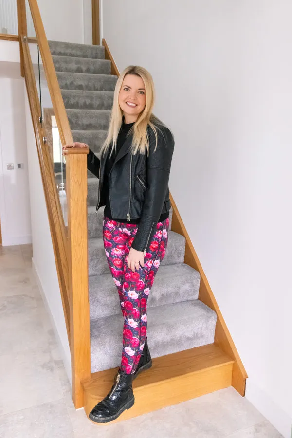 Bloom Floral Print 2 Pocket Full Leggings