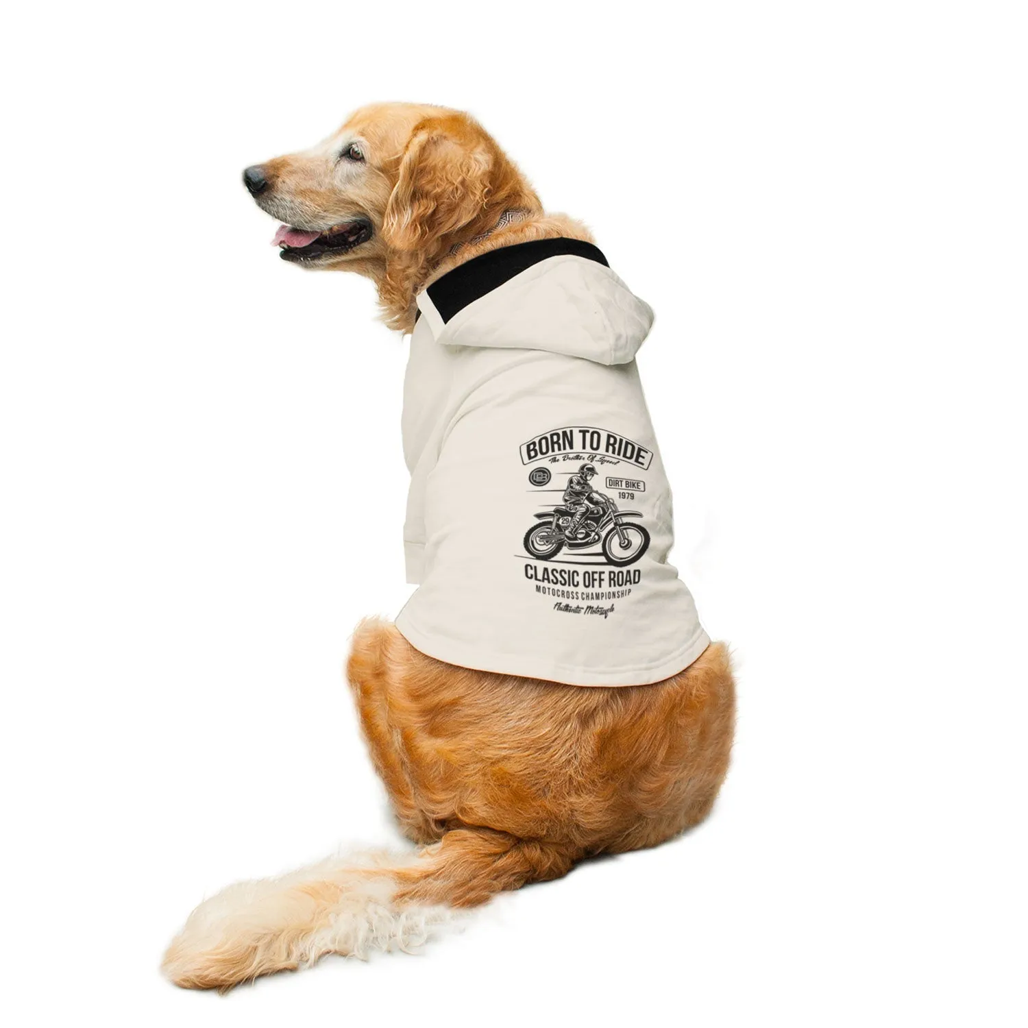 Born To Ride Dog Hoodie Jacket