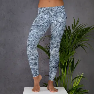 CeeCee NYC Leggings, Blue Gray White Leggings, Activewear Leggings, Multi Color Leggings, Yoga Leggings, Leggings for Women