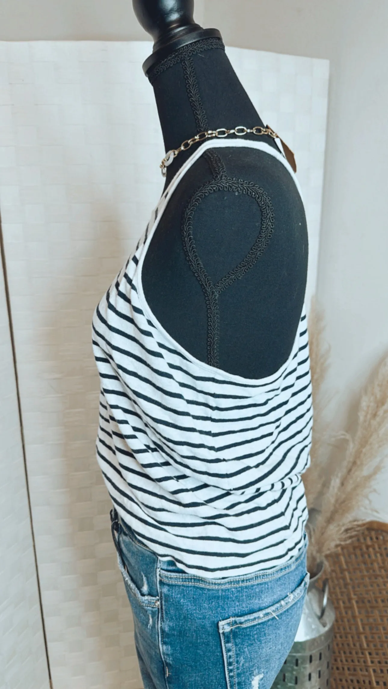 Club Monaco Striped Tank Size Medium