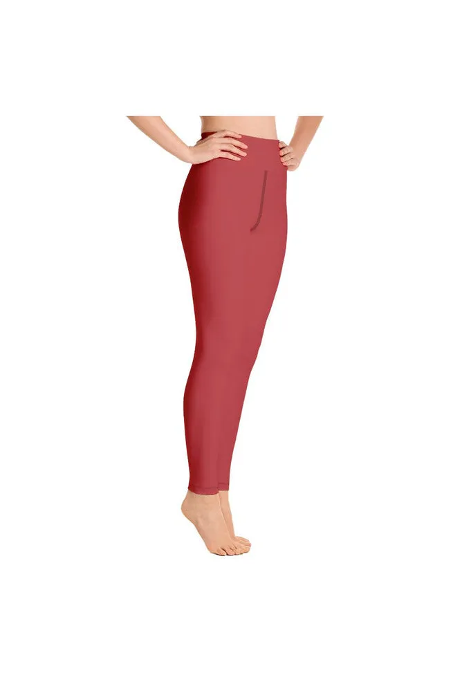 Coral Orange Yoga Leggings