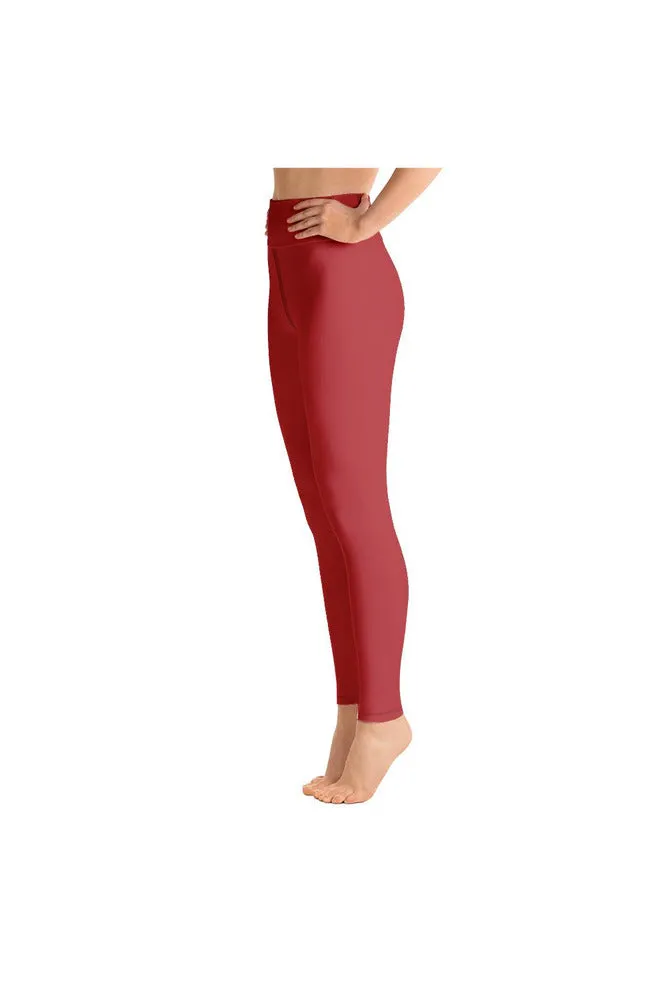 Coral Orange Yoga Leggings