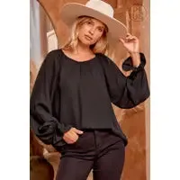 Curvy Girl Round Neck Blouse