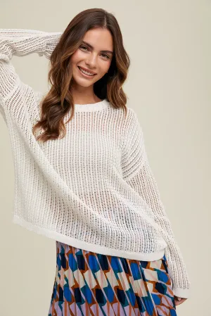 Devin Open Knit Sweater