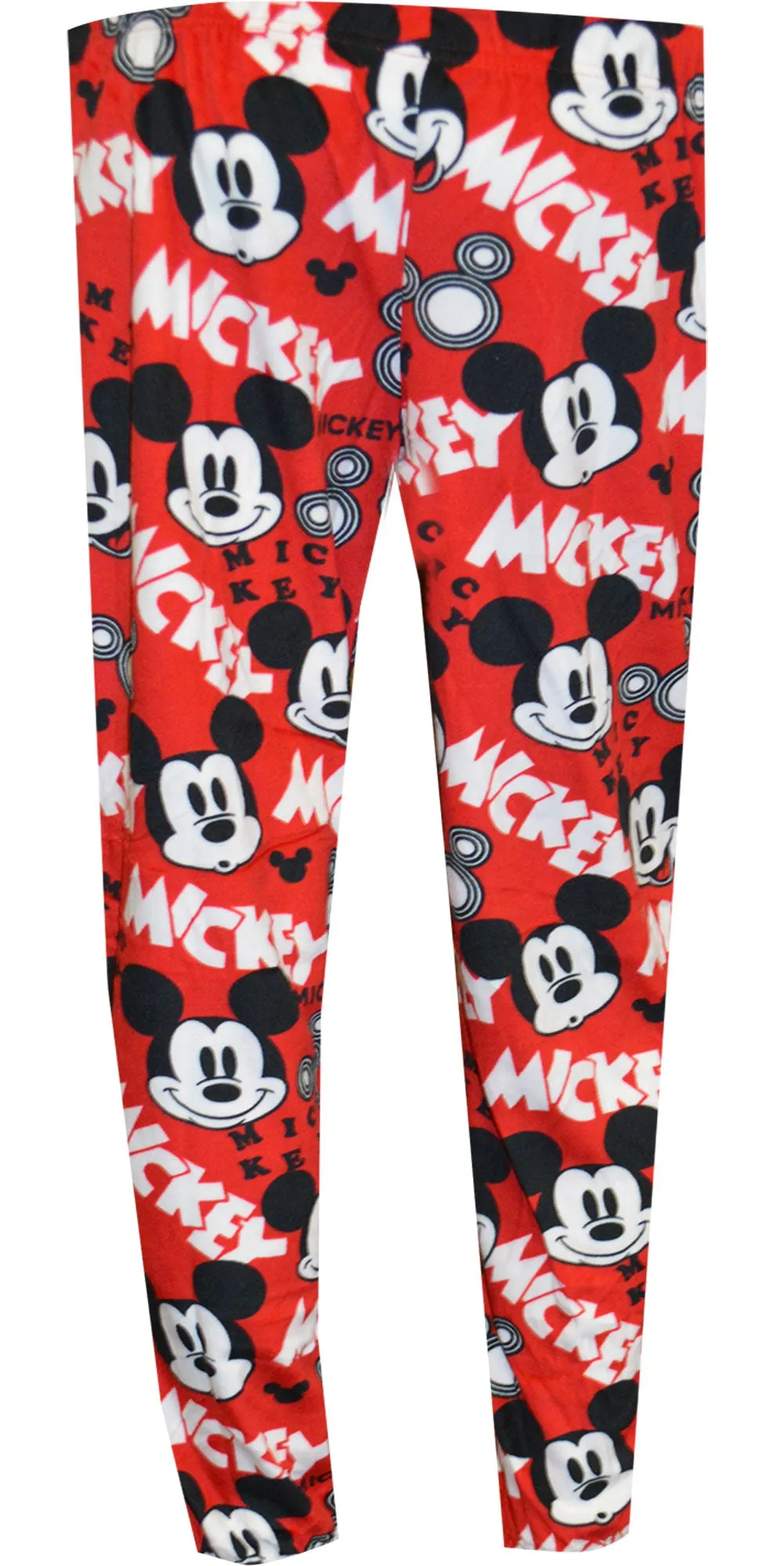 Disney Mickey Mouse Red Ladies Silky Fleece Jogger Loungepants