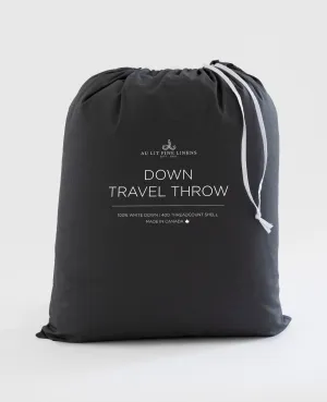 Down Travel Throw Slate