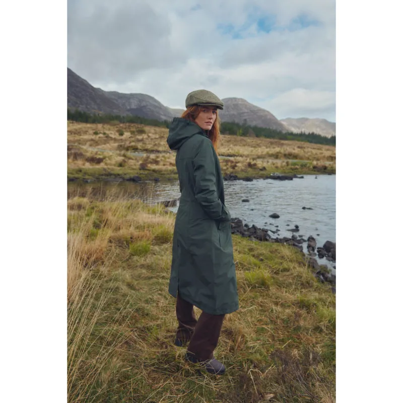 Dubarry Alderford Ladies Long Waterproof Coat - Pesto