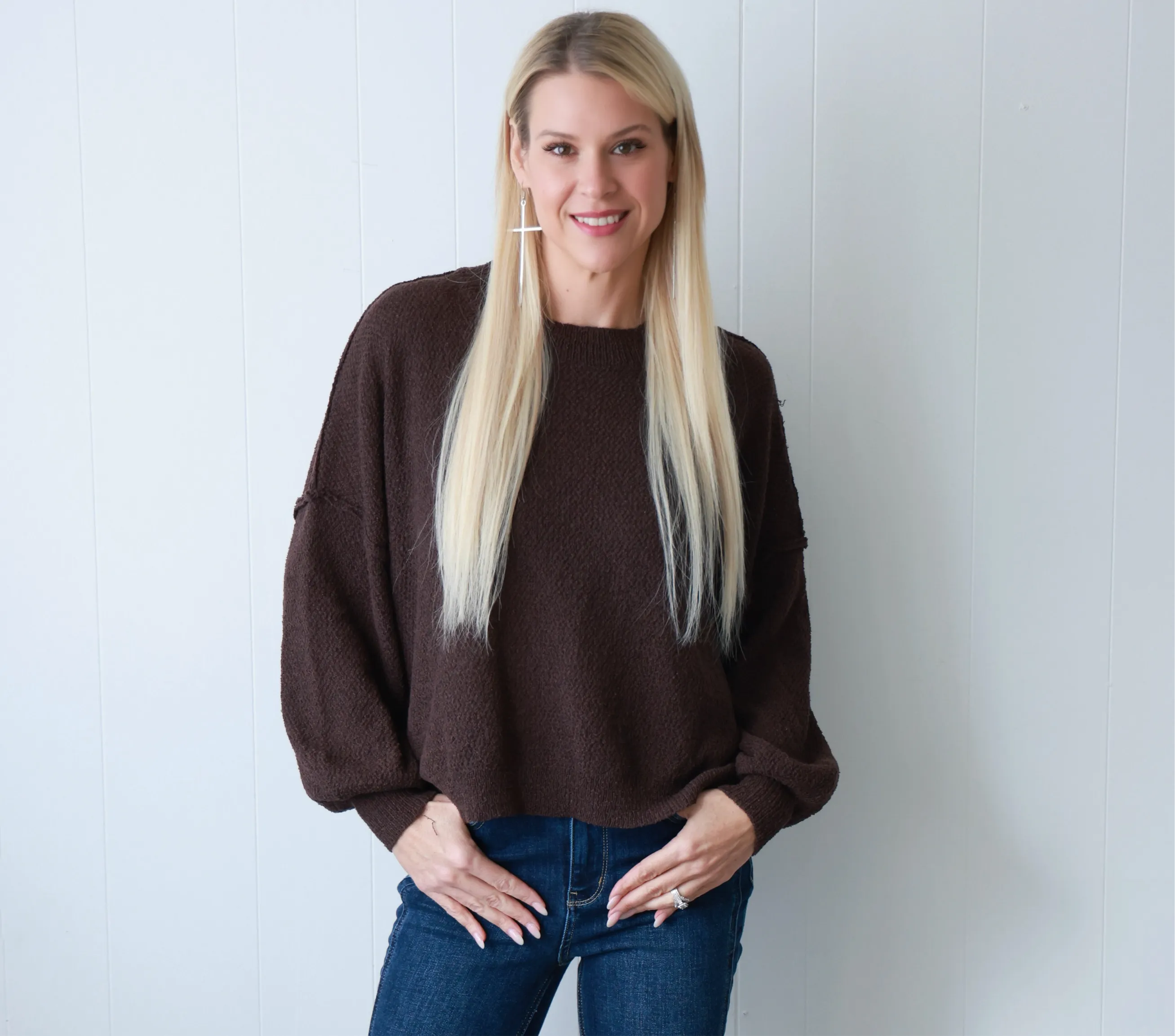 Ember Cropped Lightweight Sweater