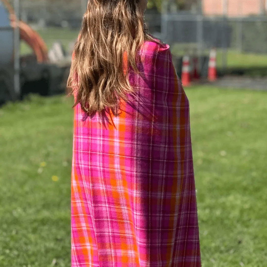 Fizzy Fleece Tartan Lambswool Blanket