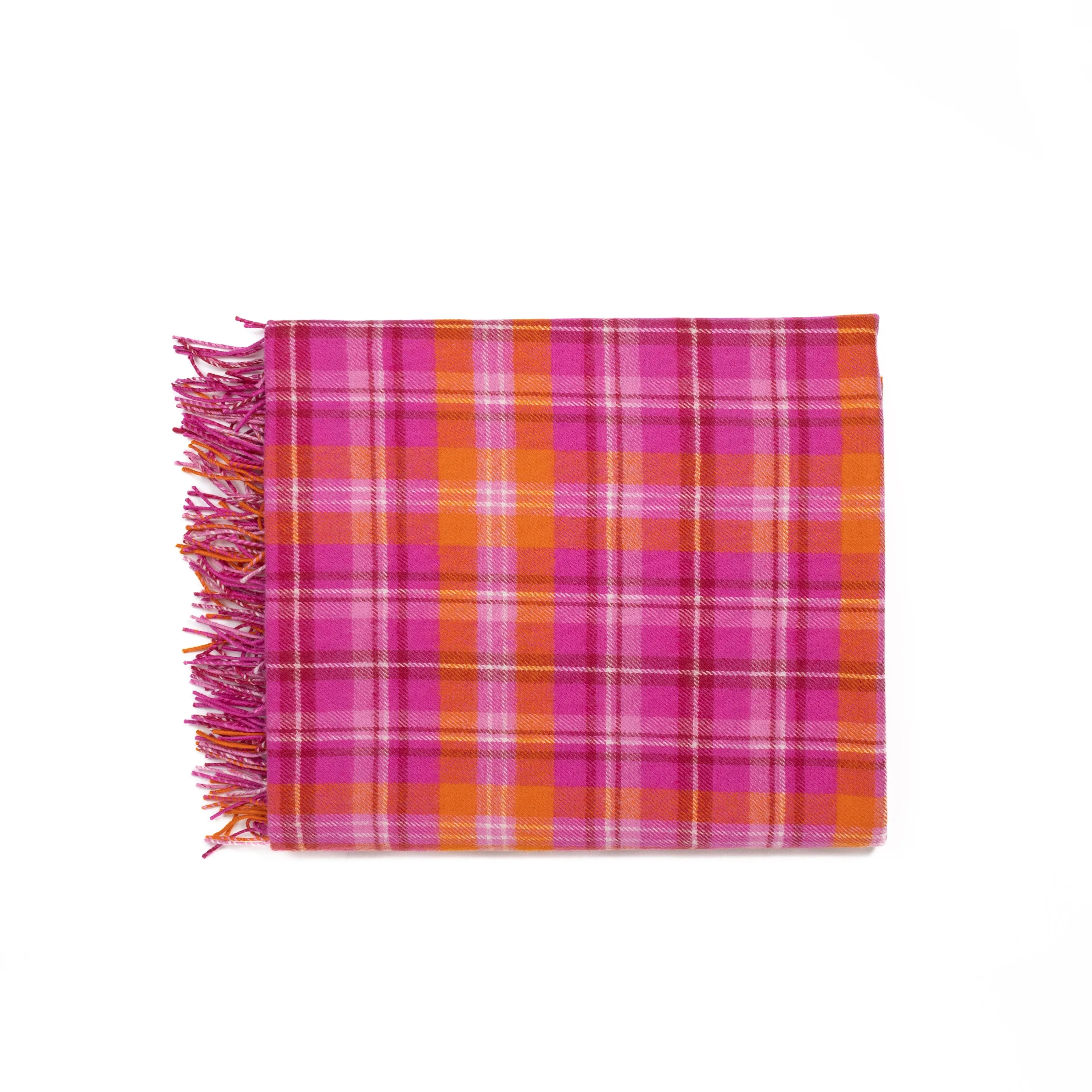 Fizzy Fleece Tartan Lambswool Blanket