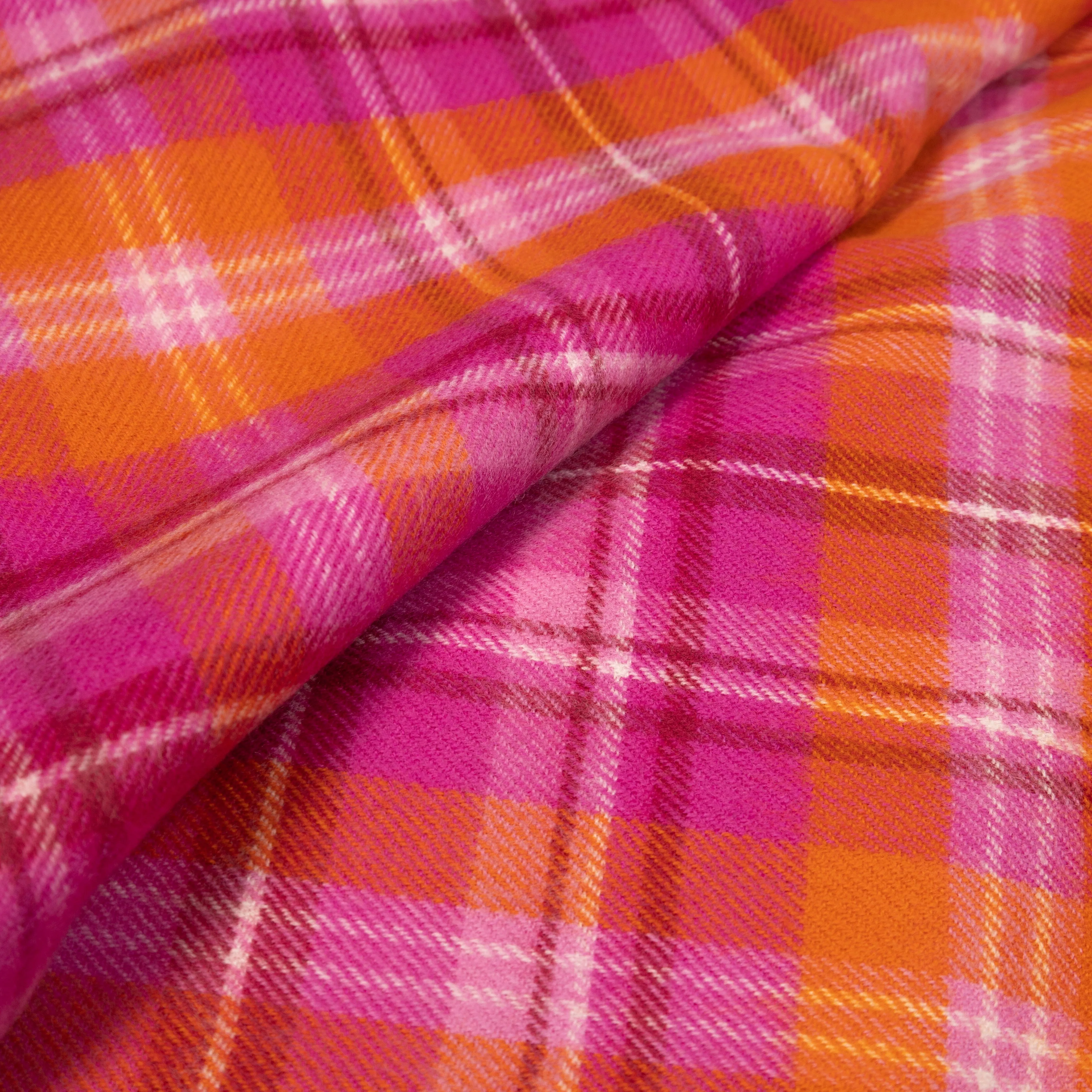 Fizzy Fleece Tartan Lambswool Blanket