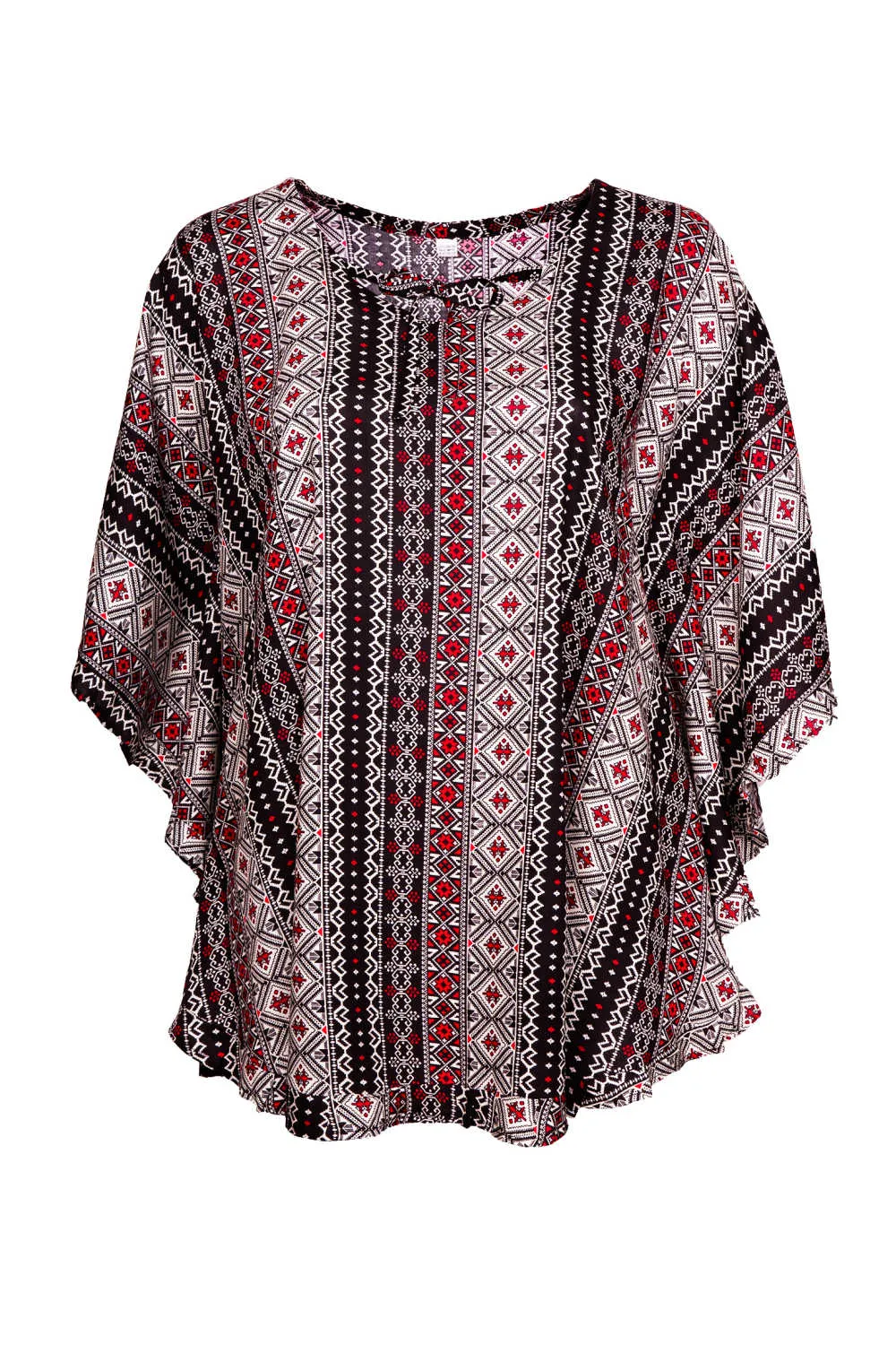 Geometric Kaftan Top