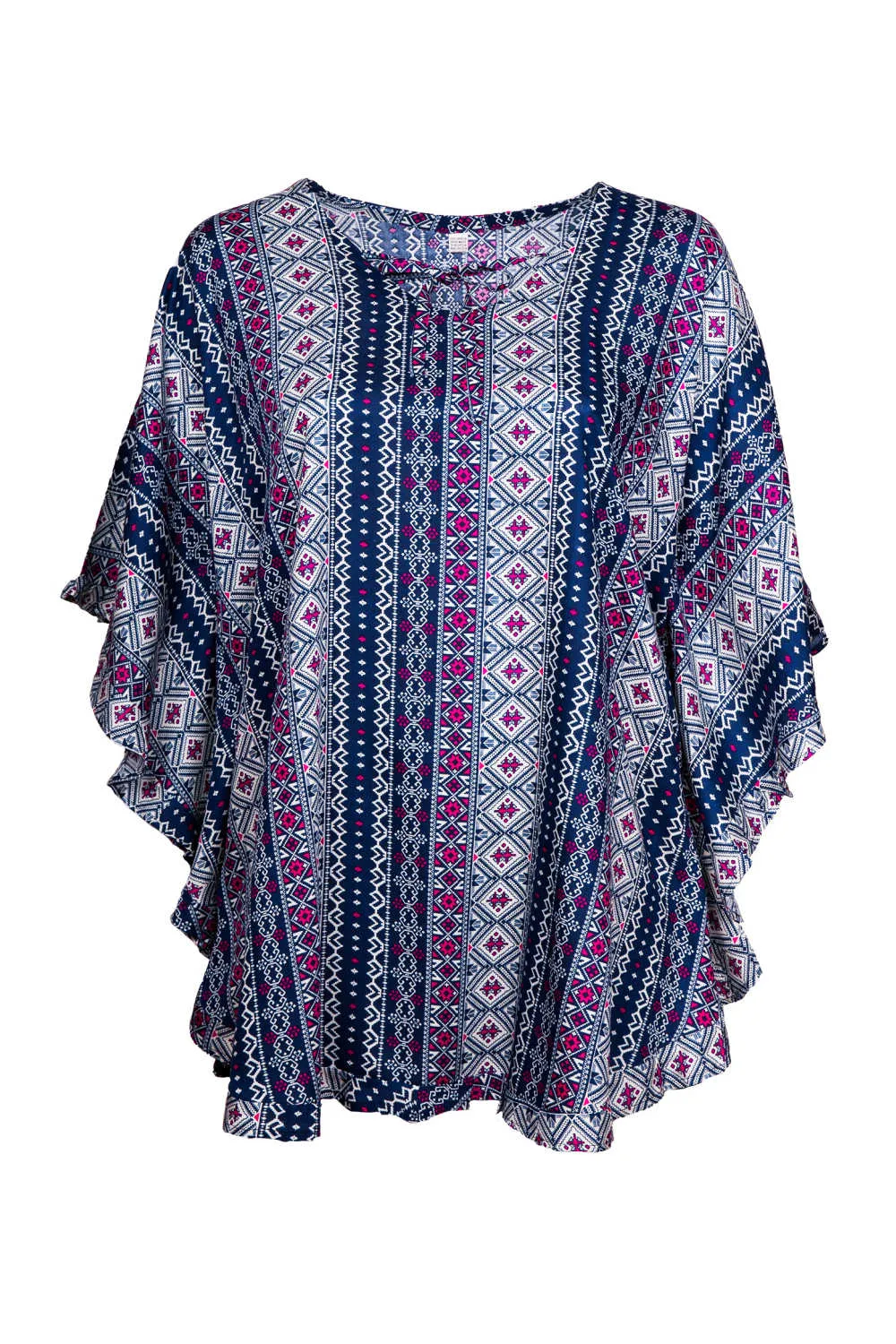 Geometric Kaftan Top