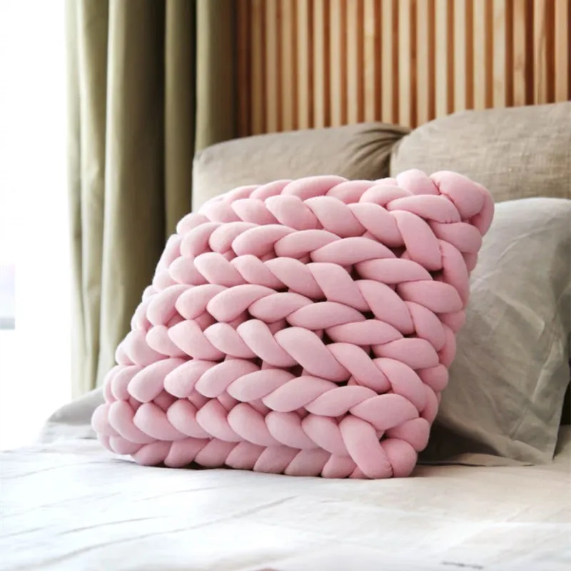 Handmade  Soft Plush Wool Pillow