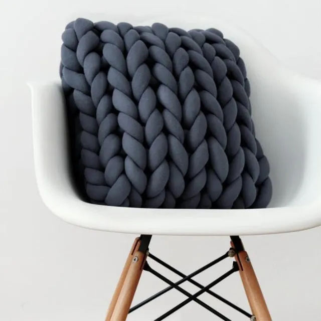 Handmade  Soft Plush Wool Pillow