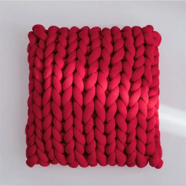 Handmade  Soft Plush Wool Pillow