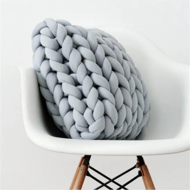 Handmade  Soft Plush Wool Pillow