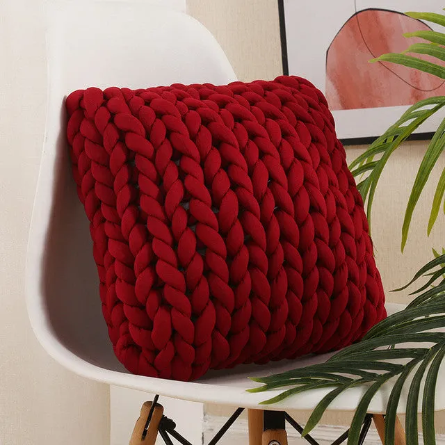 Handmade  Soft Plush Wool Pillow