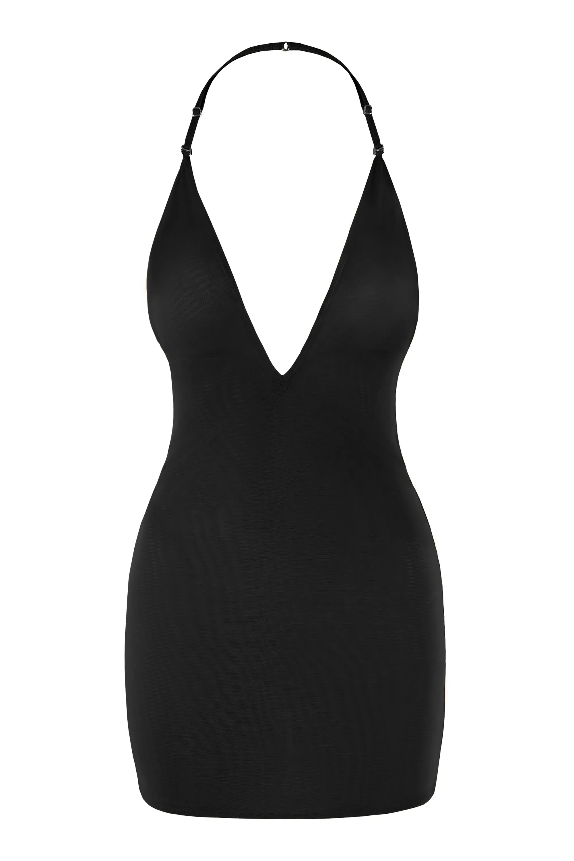 Intimates Soft Mesh Multiway Mini Dress in Black