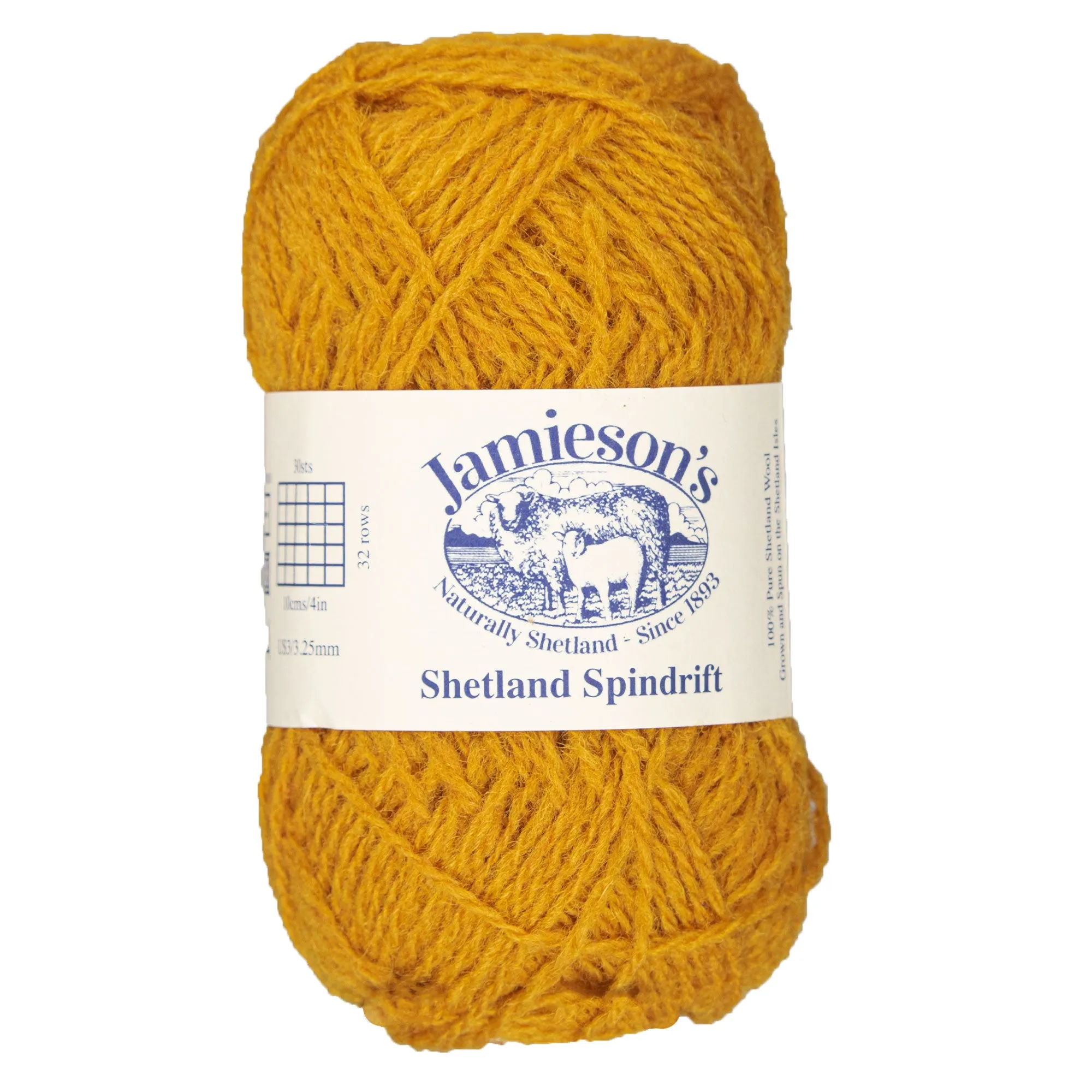 Jamieson's of Shetland Spindrift Yarn - 425 Mustard