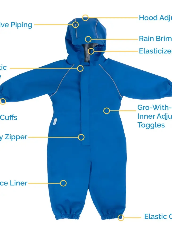 Jan & Jul Kids Fleece Lined Rain Suits | Under Construction