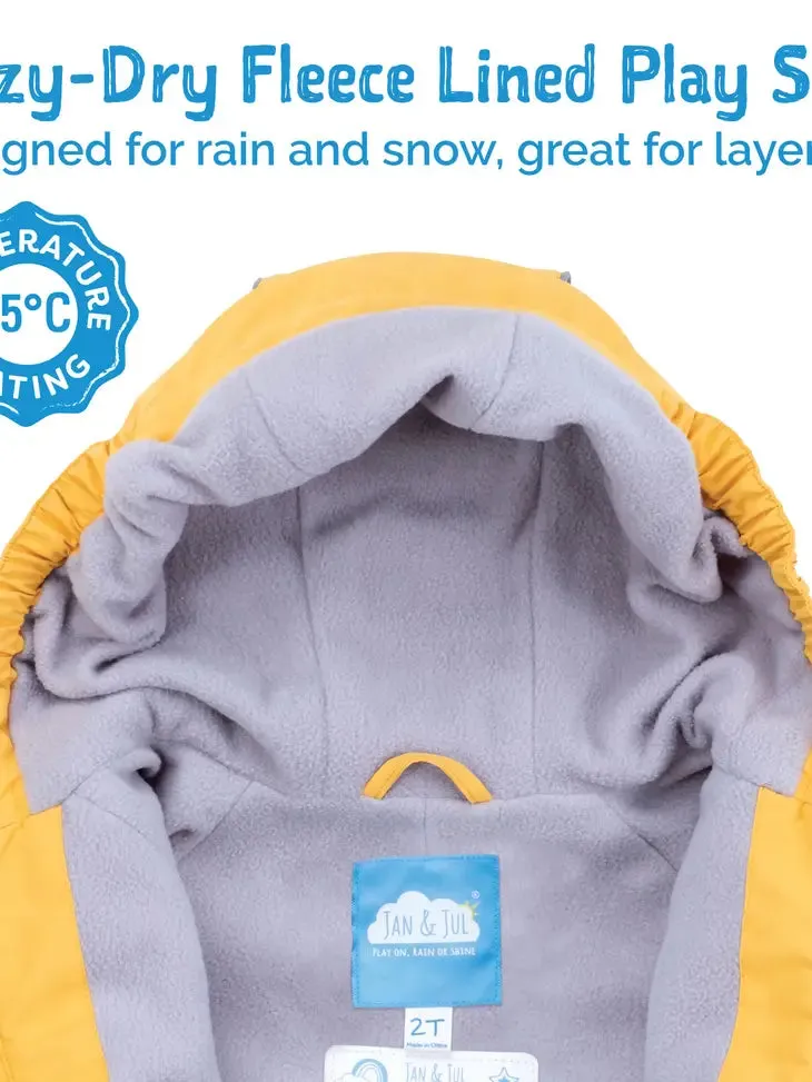 Jan & Jul Kids Fleece Lined Rain Suits | Under Construction