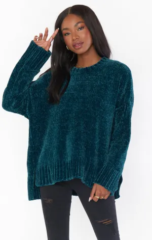 Jesse Sweater ~ Jade Chenille Knit