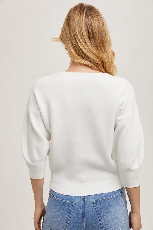 Kelsey Puff Sleeved Sweater