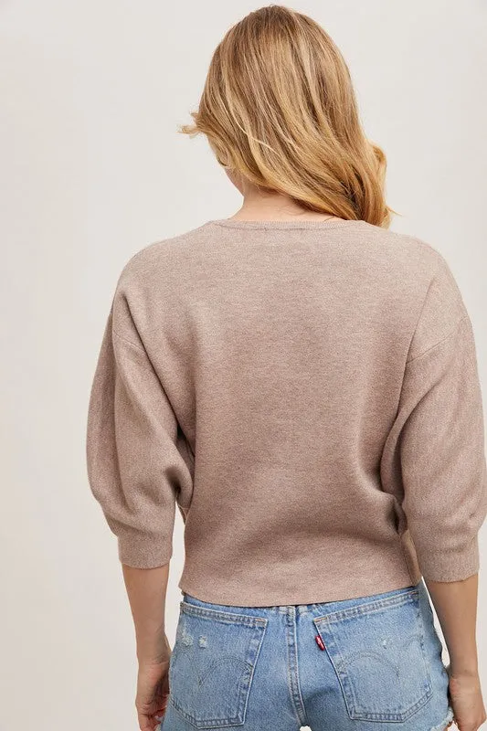 Kelsey Puff Sleeved Sweater