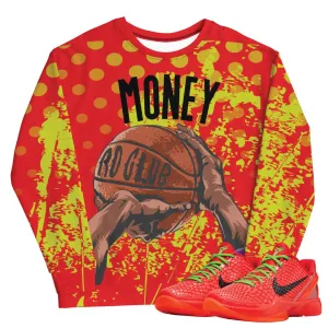 Kobe 6 Protro Reverse Grinch "Money Shot" Sweatshirt