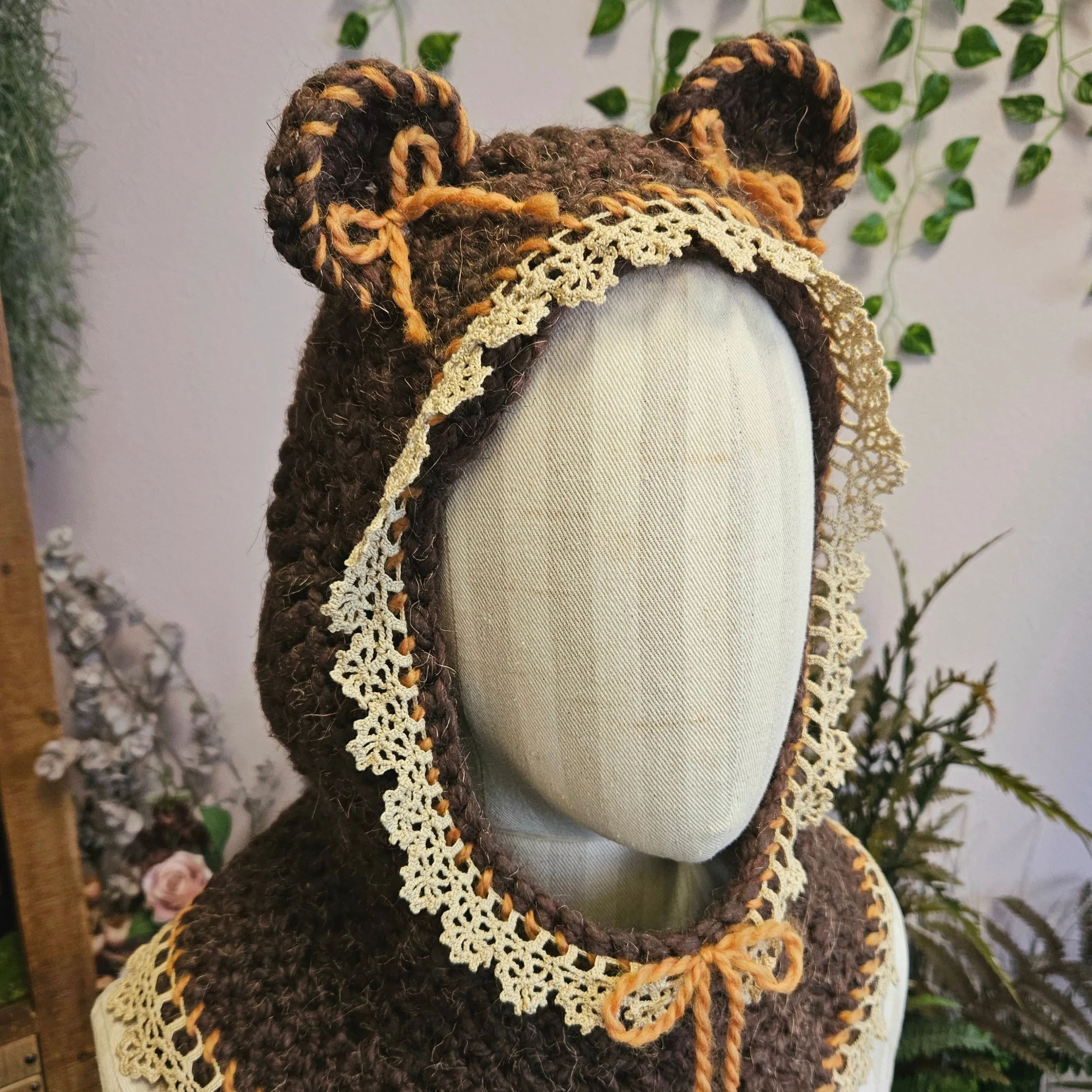 Lacy Bear Hood