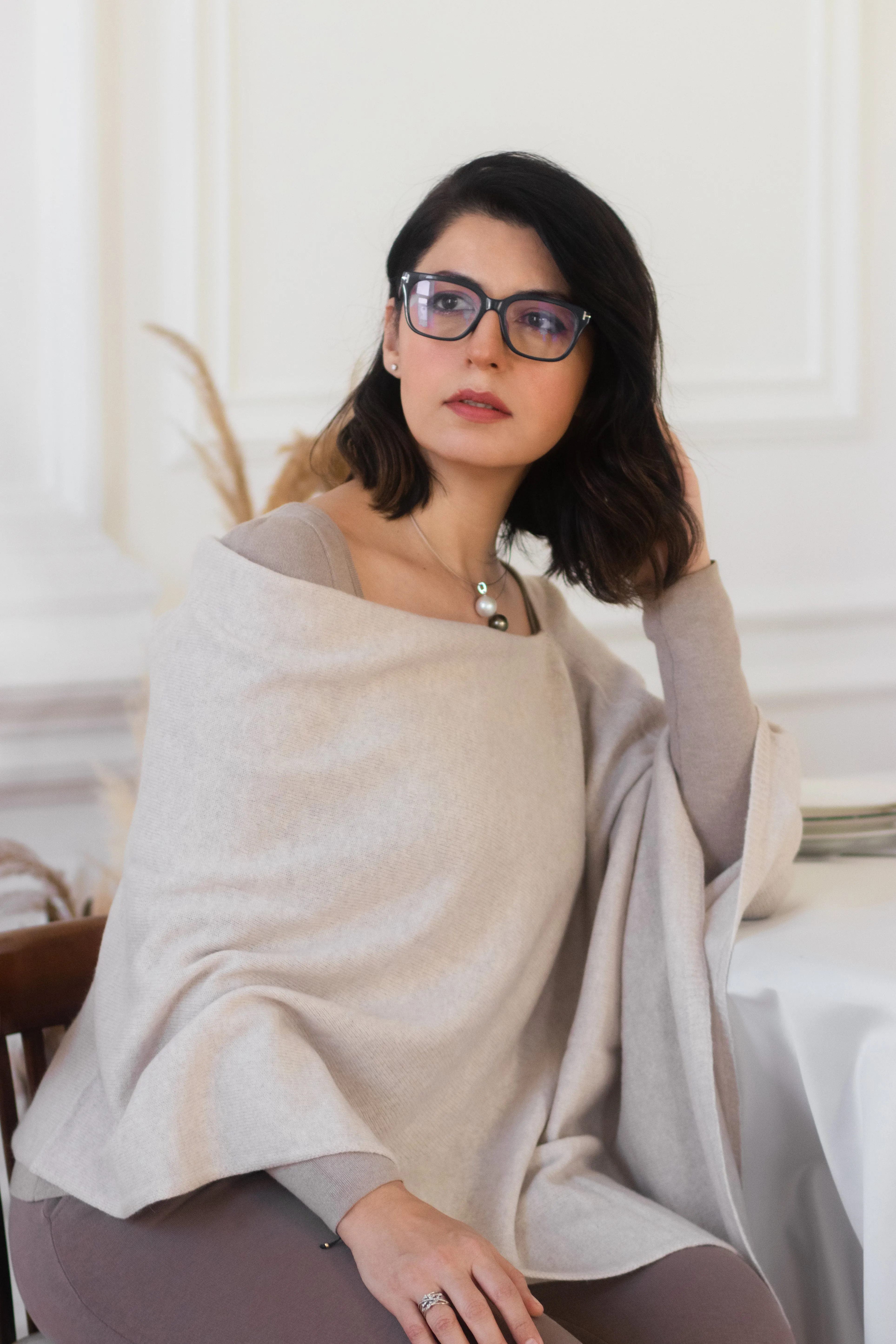 L'emi 70% Wool - 30% Cashmere Shawl