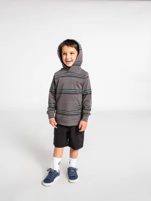 Little Boys Lucas Hooded Long Sleeve Shirt - Castlerock