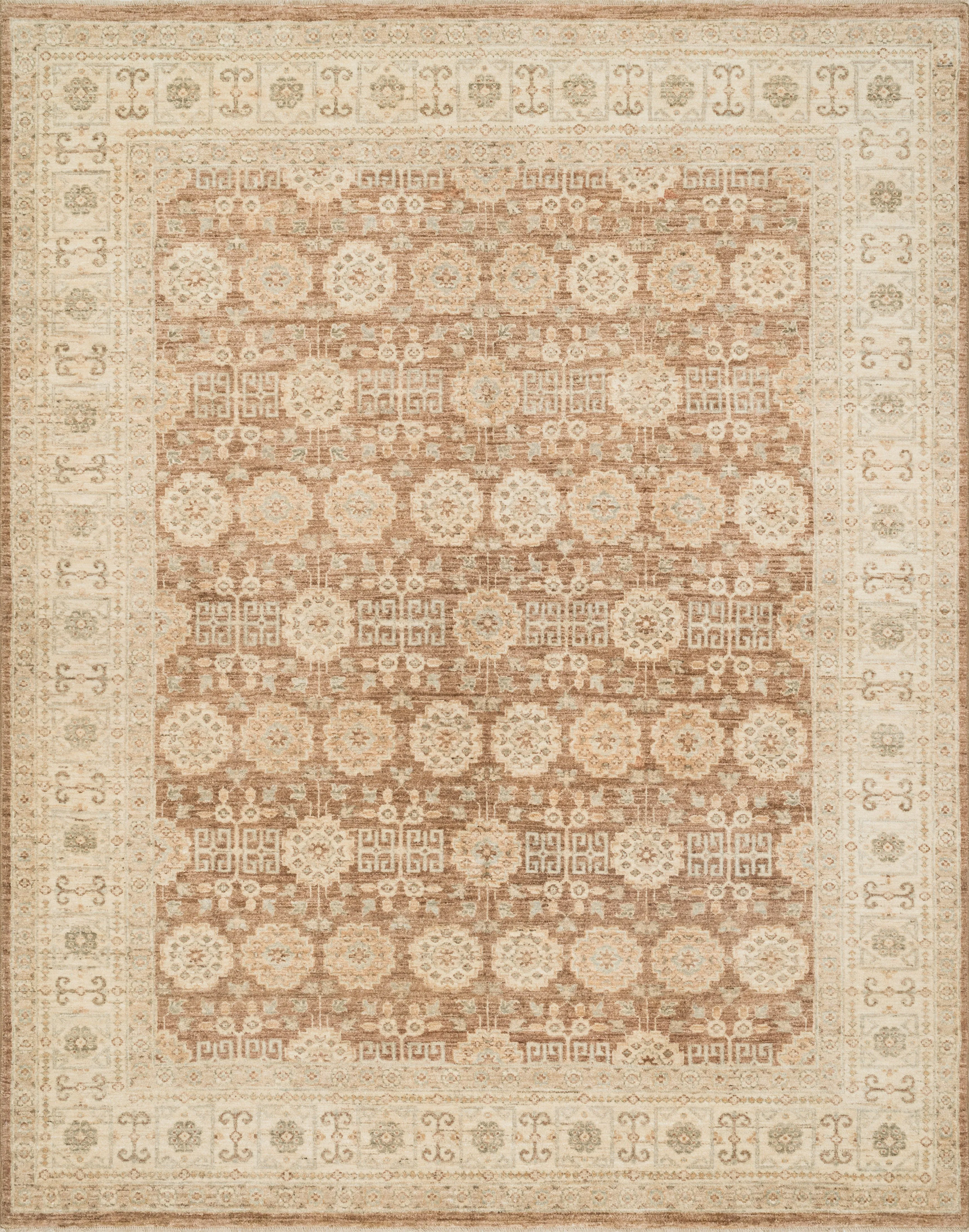 Majestic Rug in Camel & Beige