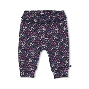 MIDNIGHT FLOWERS - Allover Print Fleece Fashion Pants