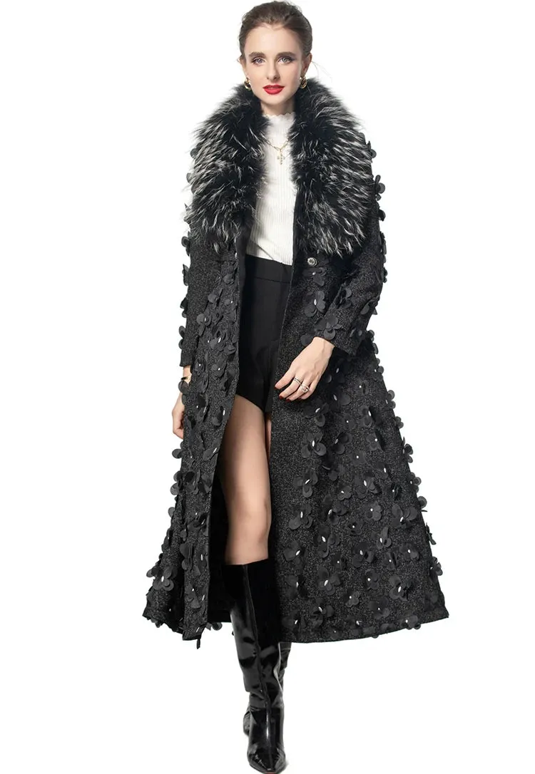 New Style Fur Collar Overcoat