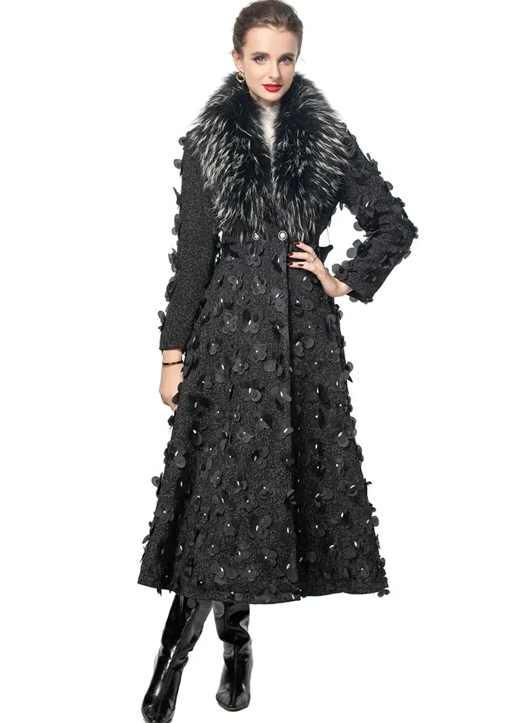 New Style Fur Collar Overcoat