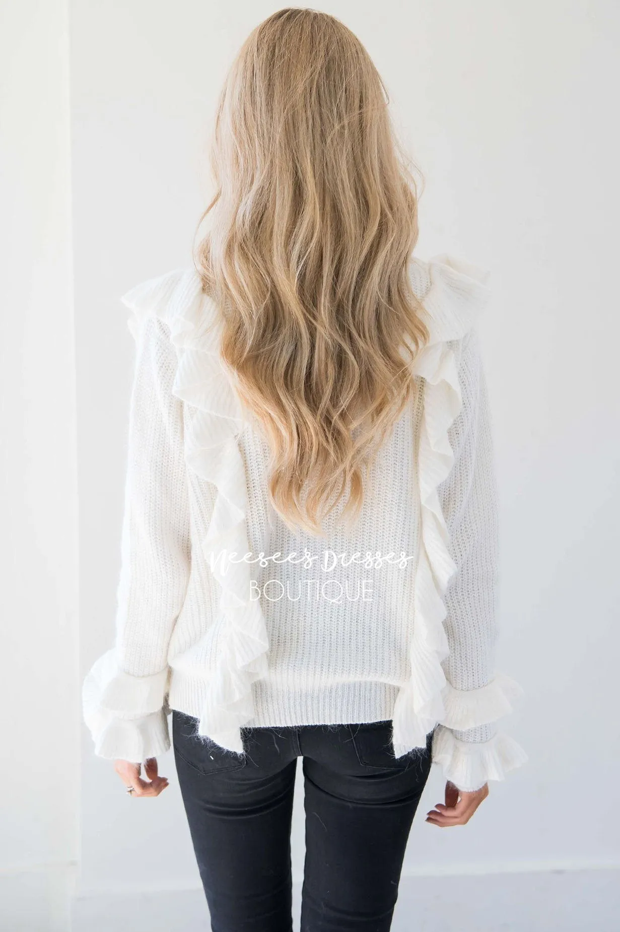 Perfect Romance Ruffle Knit Sweater