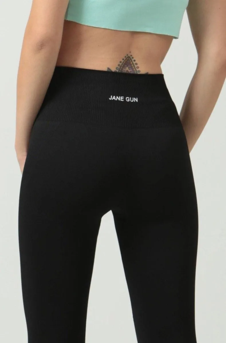 Seamless Leggings - High Waist - Black