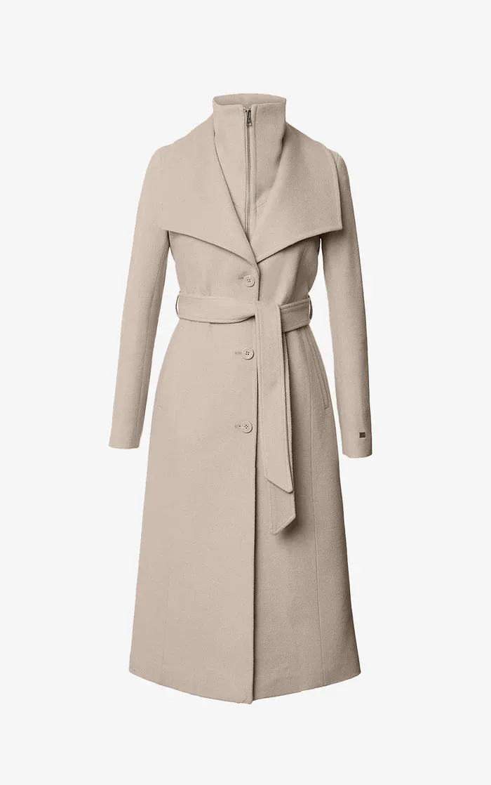 SOIA&KYO ILANA - Slim-Fit Classic Wool Coat With Bib Collar